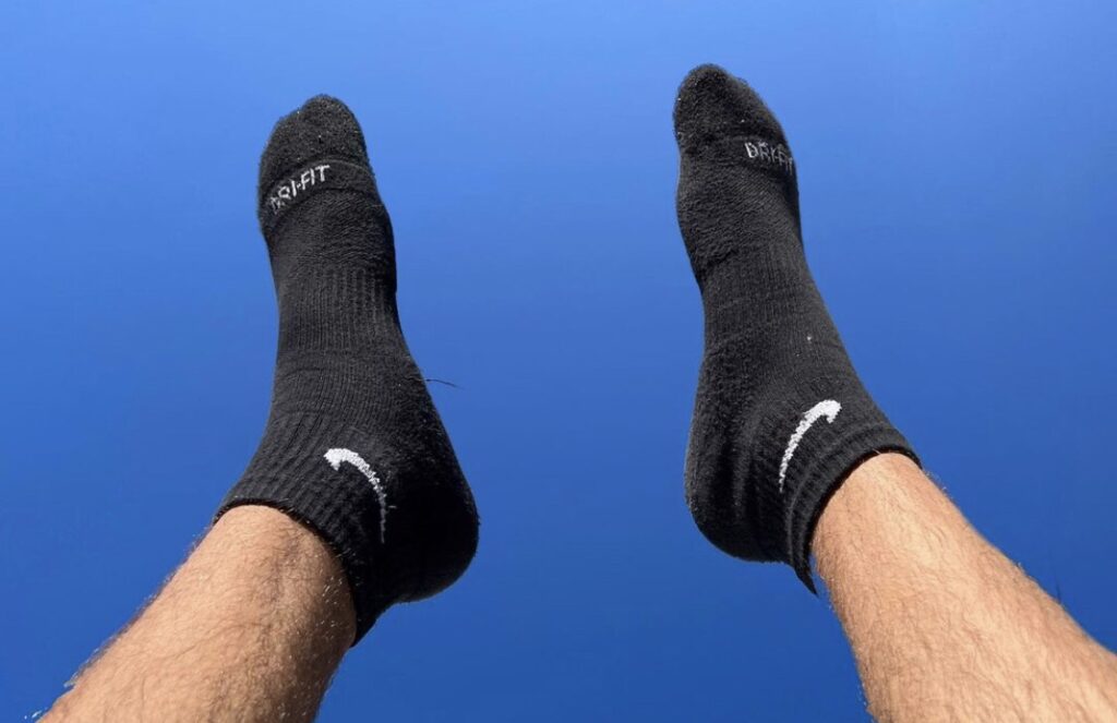 Jackhashotfeet in black Nike ankle socks Male Feet Blog